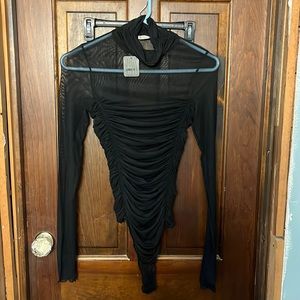 Black sheer lulus bodysuit